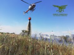 Incendi: fiamme a Isili e Guasila, due elicotteri si alzano in volo