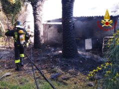 Quartu, fiamme in un terreno a Flumini: intervento dei Vigili del Fuoco