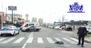 Cagliari, scontro tra due auto: un ferito