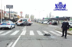 Cagliari, scontro tra due auto: un ferito