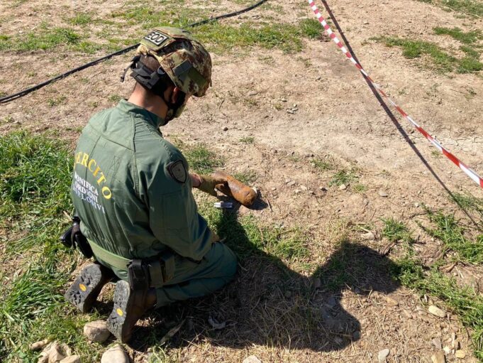 Villasor: residuo bellico di 14 kg fatto brillare dagli artificieri della Bgt “Sassari”