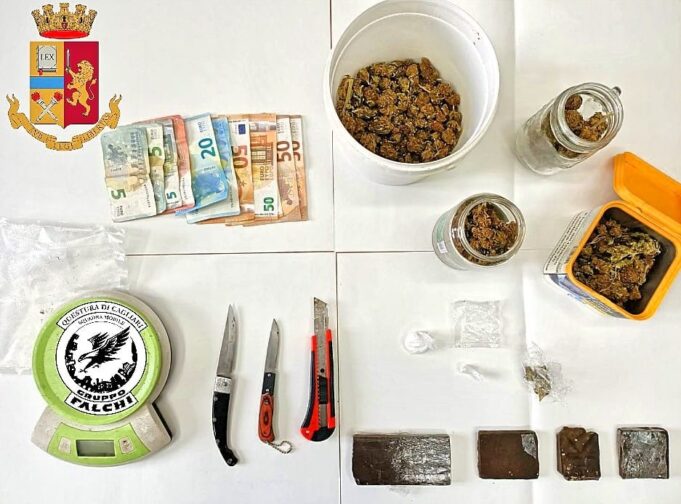 Cagliari: aveva allestito un minimarket per lo spaccio in casa, un arresto a Is Mirrionis