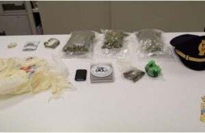 Olbia: 19enne sorpreso con oltre mezzo chilo di hashish e marijuana, arrestato