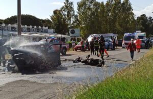 Quartu, gravissimo incidente in via Leonardo da Vinci
