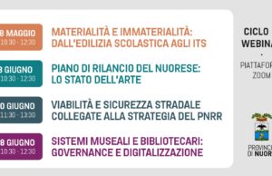 Sviluppo del territorio: Provincia di Nuoro organizza un ciclo di 4 webinar