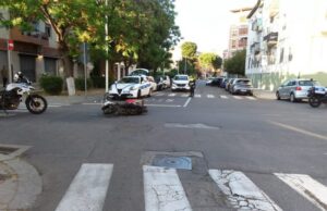 Cagliari, scontro tra un’auto e uno scooter: ferito un 29enne