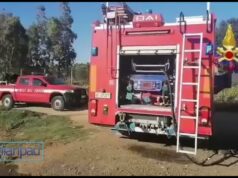 Sestu, casolare in fiamme: intervento dei Vigili del Fuoco