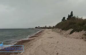 Piogge e temporali sul Golfo di Cagliari, le immagini in diretta