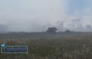 Settimo San Pietro, incendio alle porte del paese