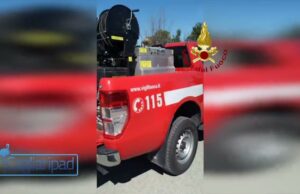 Sassari: fiamme a Li Punti, intervengono i Vigili del fuoco