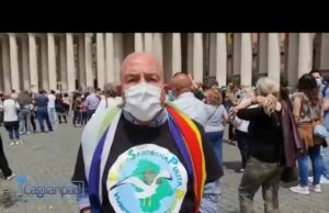 Delegazione di Sardegna Pulita in piazza San Pietro per i cambiamenti climatici
