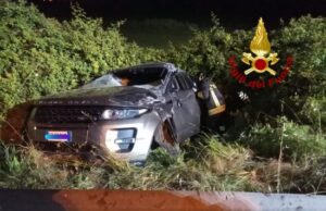 Sassari: perde il controllo dell’auto e si ribalta, un ferito