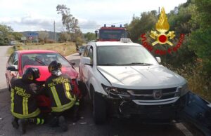Incidente stradale ad Arzachena: intervengono i Vigili del fuoco
