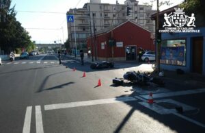 Cagliari, scontro tra moto in viale Marconi: feriti due centauri