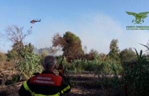 Incendi a Settimo e Orgosolo: in azione tre elicotteri