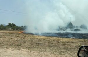 Fiamme nel territorio di Quartu, in azione il Nos