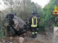 Gravissimo incidente a Flumini di Quartu, con l’auto fuori strada: 4 feriti