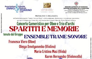 Concerto cameristico a Sant’Antioco il 4 luglio