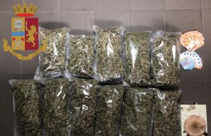 Cagliari, in casa aveva 6 chili di marijuana: arrestato 22enne