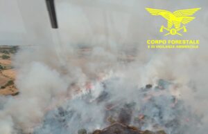 In Sardegna 11 roghi: elicotteri a Ozieri, Gergei e Usellus