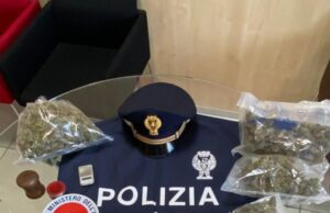 Sassari: nascondevano in casa 1,5 kg di marijuana, due arresti