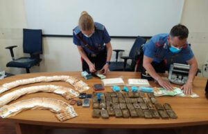 Capoterra: blitz dei Carabinieri, 7 arresti. Sequestrati 140mila euro, 4,5 kg di hashish e 2,5 di cocaina