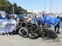 Cagliari: raccolti 2.000 kg di pneumatici fuori uso in mare