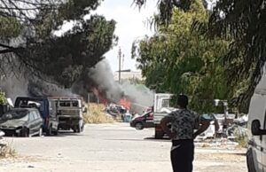 Villasor, palazzina in fiamme: sul posto i Vigili del fuoco