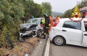 Olbia, frontale sulla Sp 73: due feriti gravi