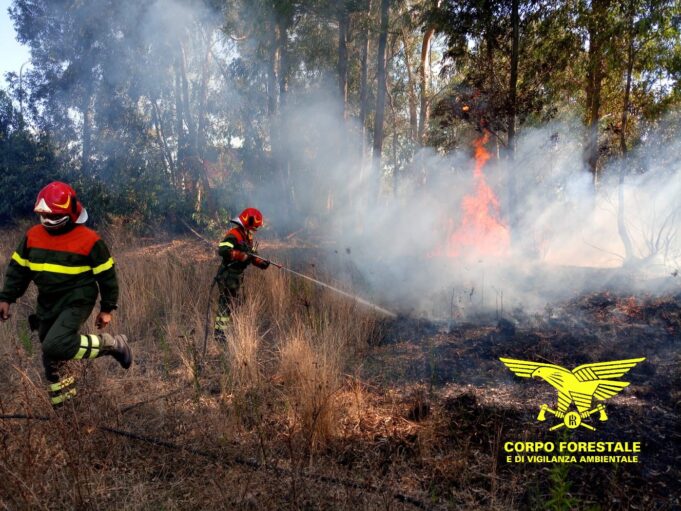In Sardegna 38 incendi: 11 hanno richiesto l’intervento di elicotteri e Canadair