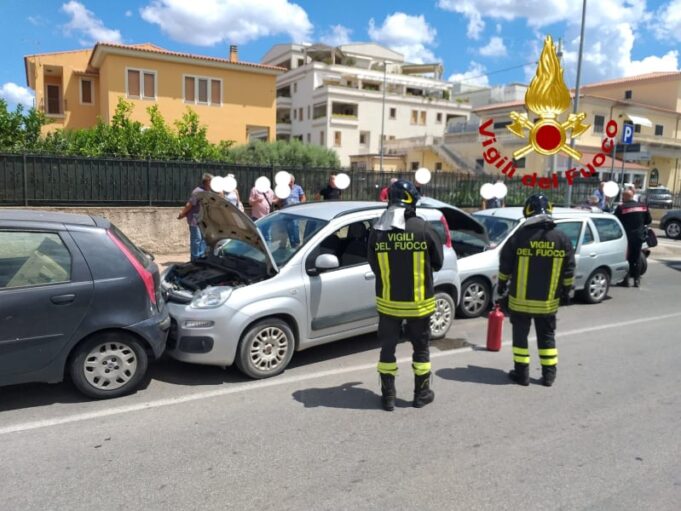 Olbia, tamponamento a catena: un ferito