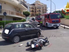 Alghero, scontro tra auto e moto: due feriti