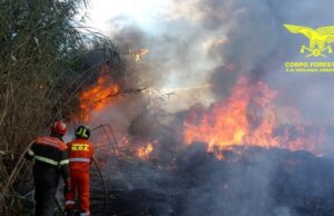 Vasto incendio a Macomer: in azione due elicotteri e un Canadair