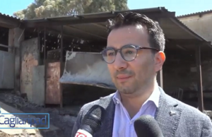 Incendio Macomer, il sopralluogo dell’assessore Lampis