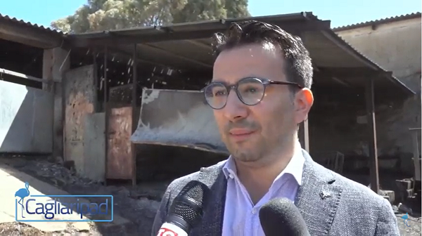 Incendio Macomer, il sopralluogo dell’assessore Lampis