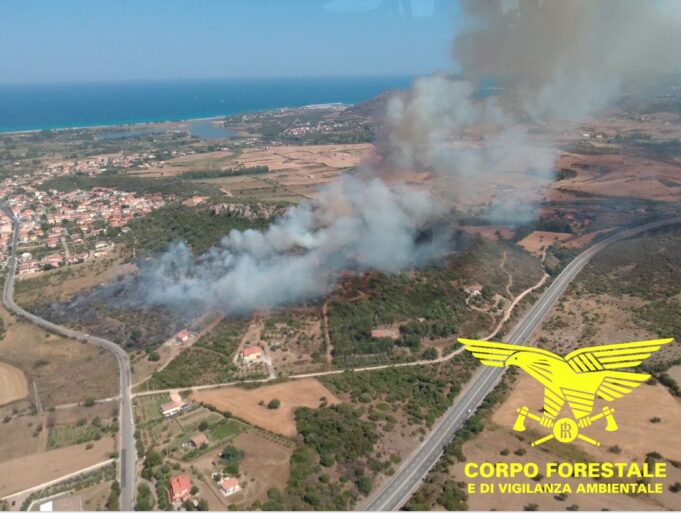 Incendi in Sardegna: su 14 roghi, 3 hanno richiesto intervento degli elicotteri