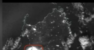 Cuglieri in fiamme, la foto dal satellite è sconvolgente