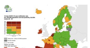 Covid: Sardegna e Sicilia tornano rosse nelle mappe Ue
