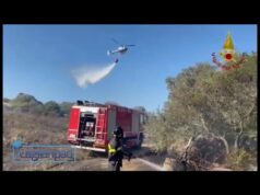 Incendio a Loiri Porto San Paolo: 2 elicotteri si alzano in volo