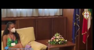 Il Presidente Pais riceve Dalia Kaddari, campionessa europea dei 200 metri under 23