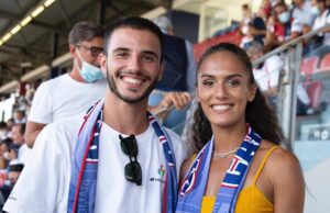 Lorenzo Patta e Dalia Kaddari allo stadio per tifare i rossoblù