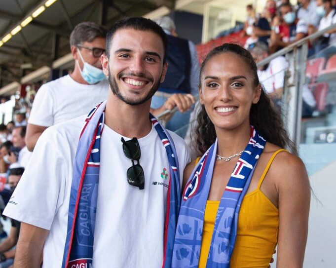 Lorenzo Patta e Dalia Kaddari allo stadio per tifare i rossoblù