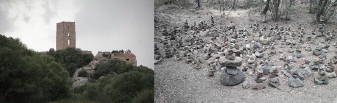 Olbia: i sassi del Castello medievale usati per costruire le “bamboline di pietra”