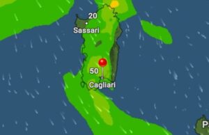 Soffia il vento di maestrale, temperature in discesa | La mappa