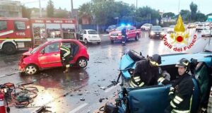 Quartu, terribile incidente: tre auto coinvolte e tre feriti gravi