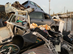 Cagliari, la discarica di via San Paolo in fiamme