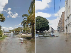 Cambiamento climatico, via Roma e viale Poetto sommerse dall’acqua