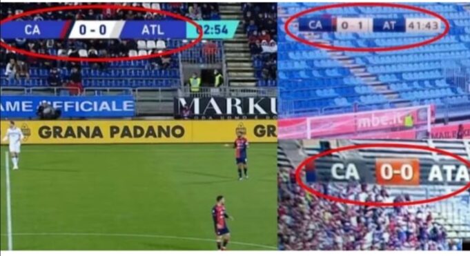 Cagliari Atalanta: Sky cambia la grafica per evitare ironie sul web