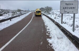 Maltempo in Sardegna: tutte le strade interessate dalle nevicate