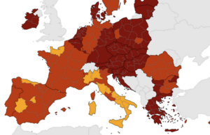 Mappa dei contagi, anche la Sardegna ora è gialla